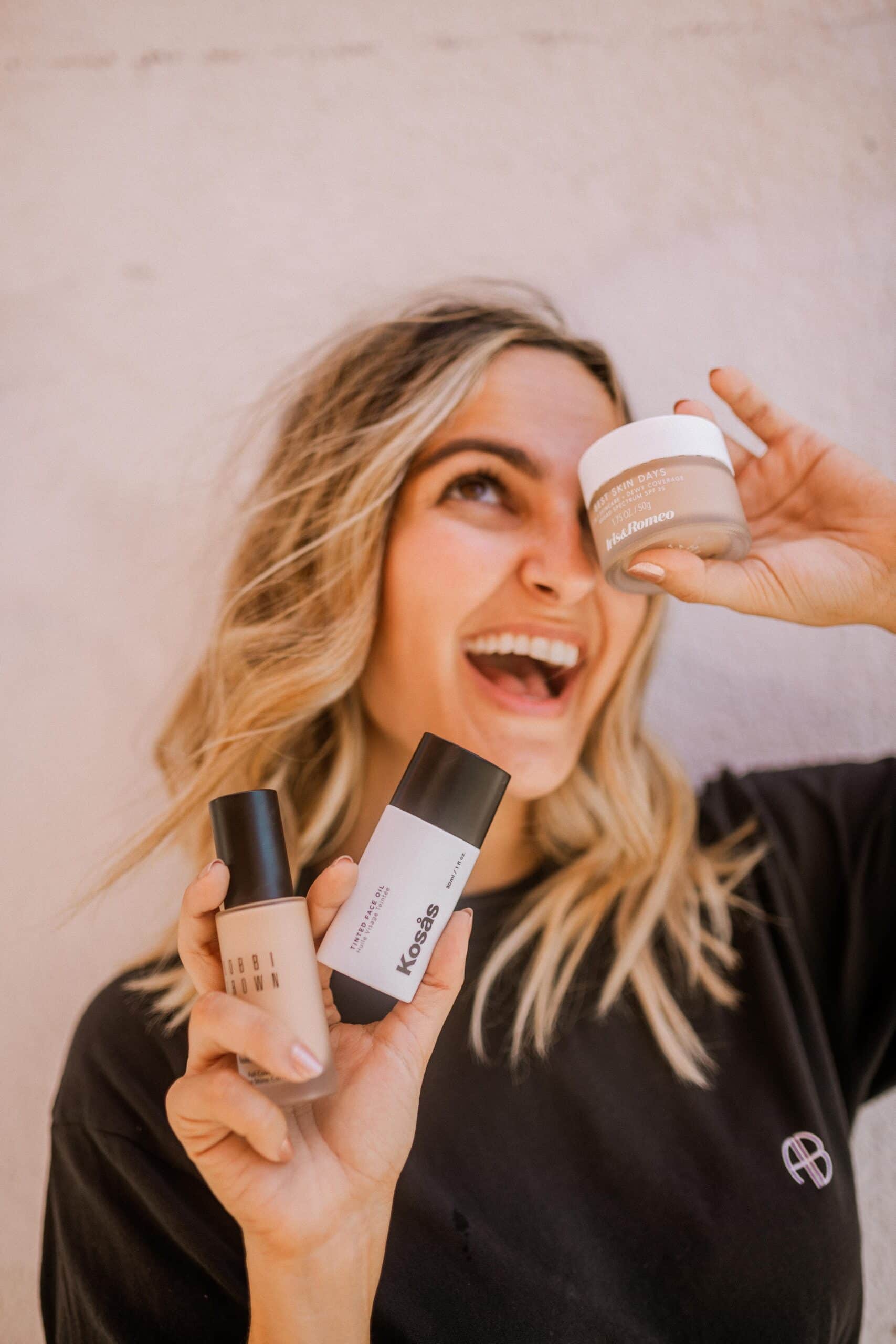 3 Lightweight Foundations to Try this Spring & Summer: Kosas Tinted Face Oil, Iris and Romeo, + Bobbi Brown Foundation | Charmed by Camille