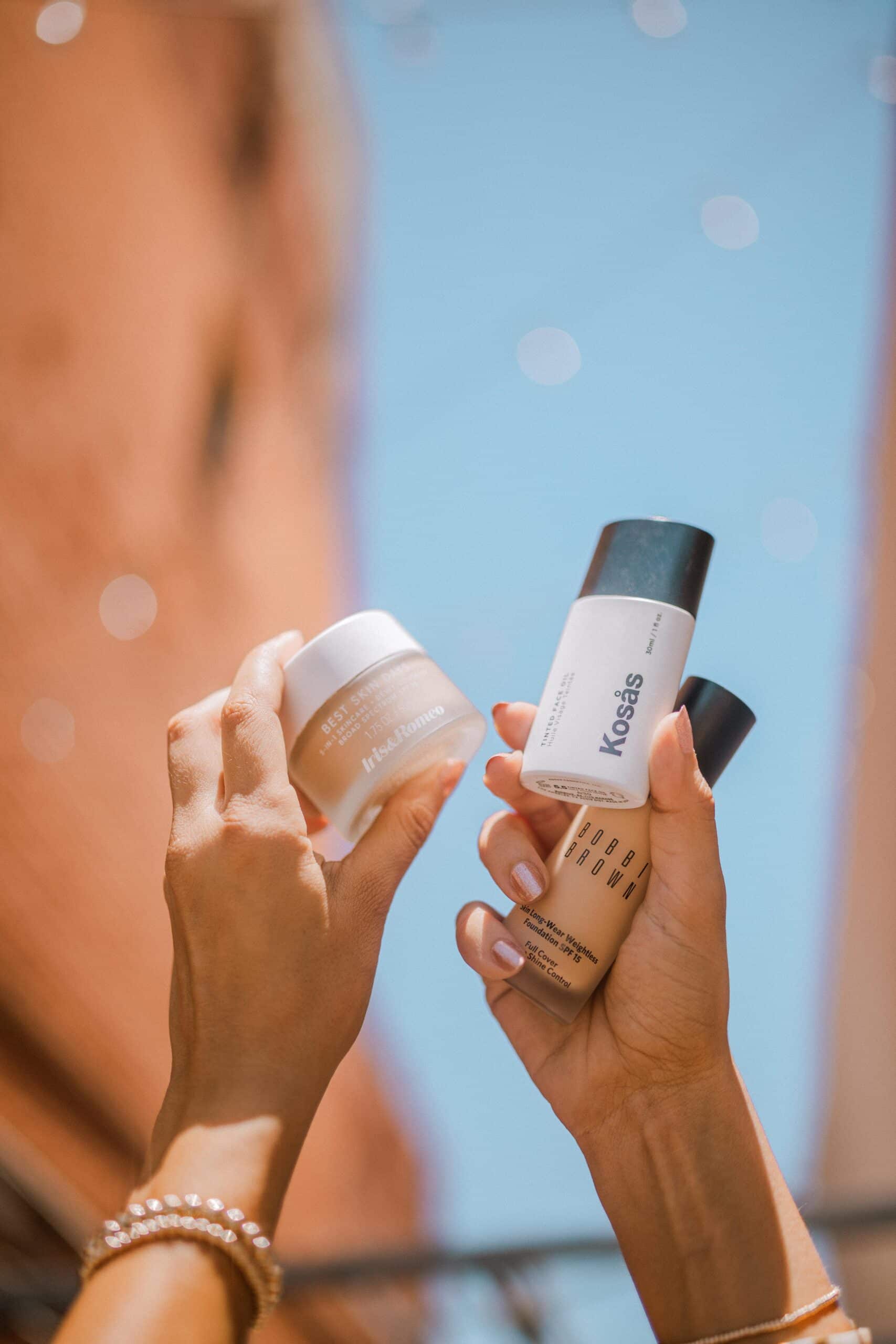 3 Lightweight Foundations to Try this Spring & Summer: Kosas Tinted Face Oil, Iris and Romeo, + Bobbi Brown Foundation | Charmed by Camille
