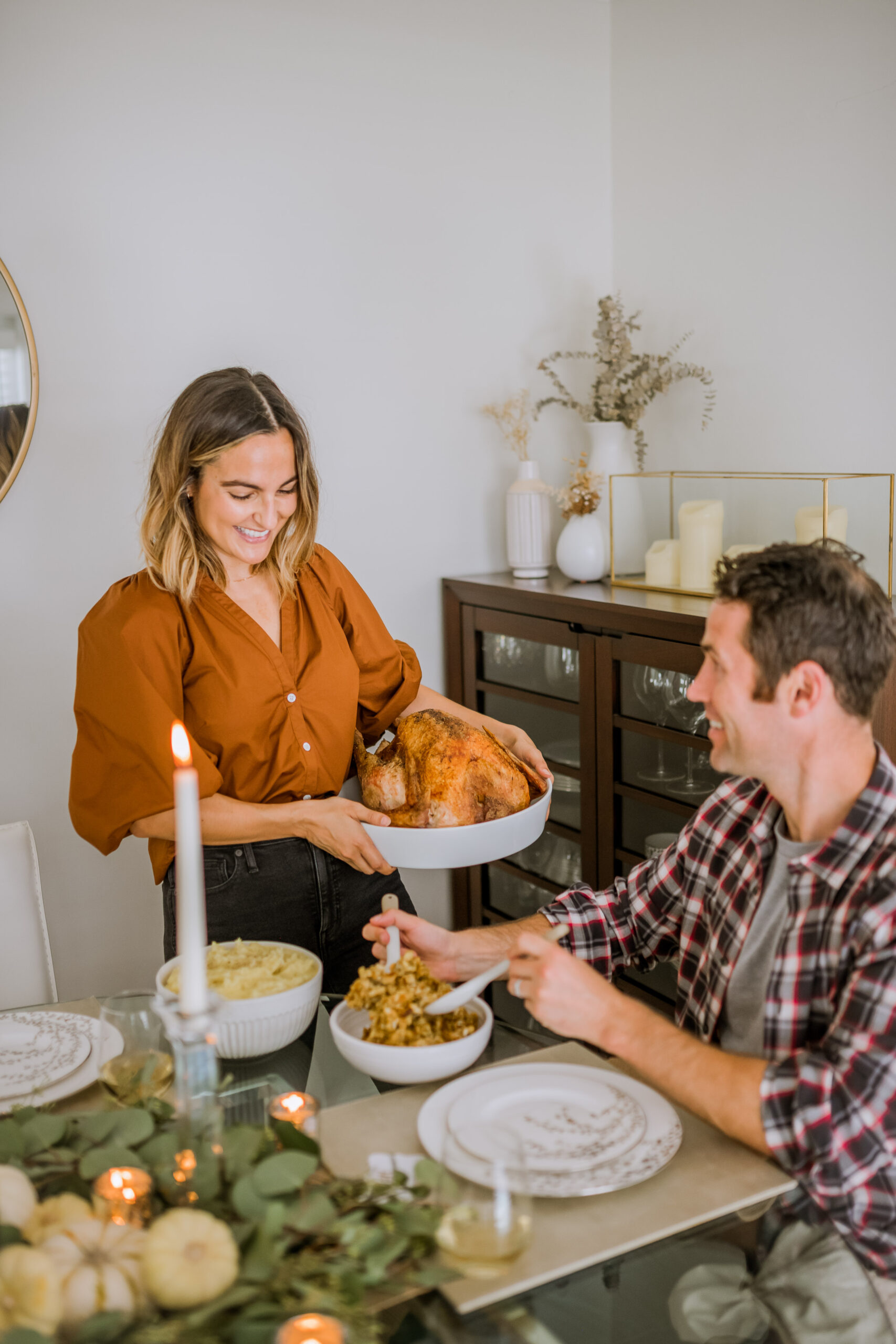3 Easy, Small Space Thanksgiving Dinner Seating Tips from Camille