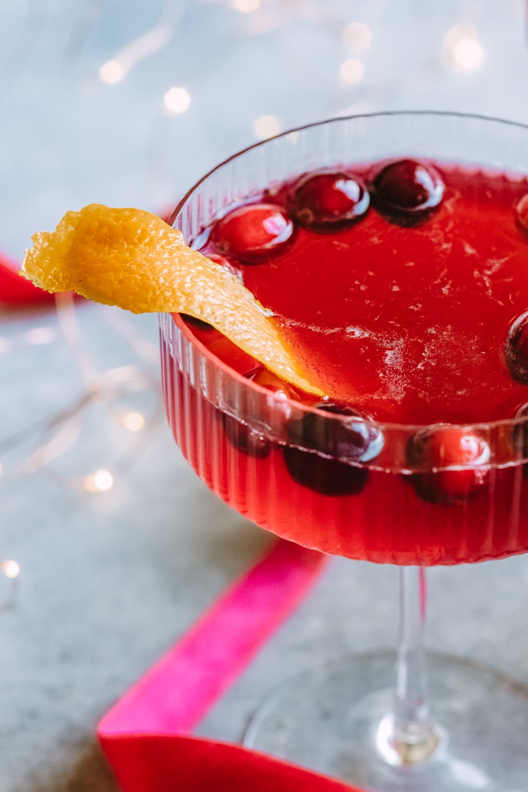 Cranberry Orange Bourbon Fizz - Our Balanced Bowl