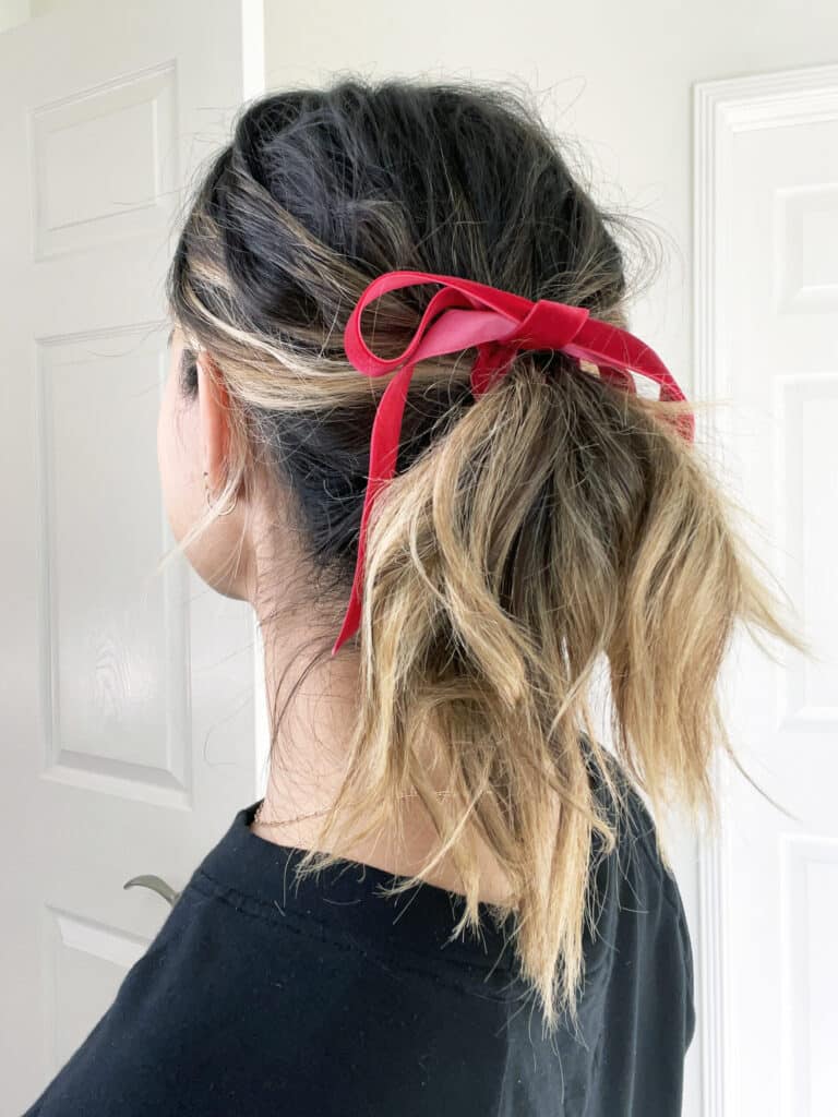 4 Easy Holiday Hairstyles for Medium Hair | Charmed by Camille
