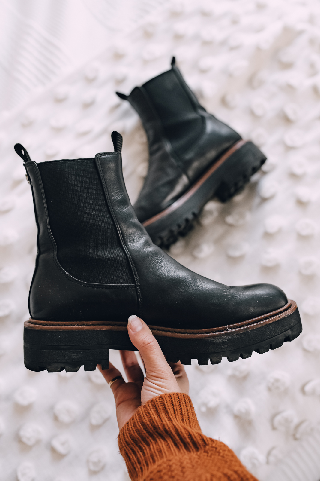 woman showing Sam Edelman Laguna Boots for Cold Weather Essentials for Winter