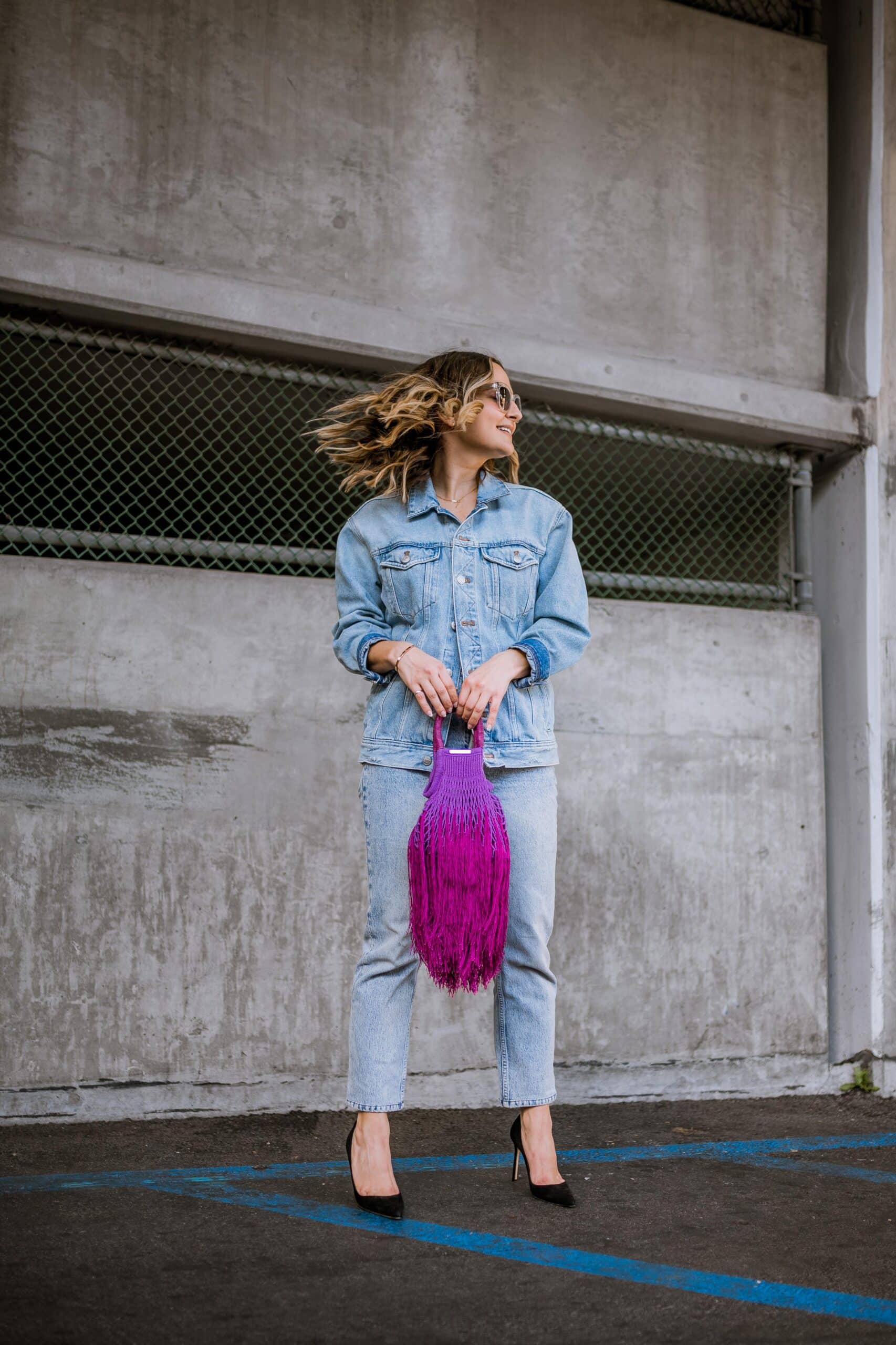 Denim on Denim Outfit | Charmed by Camille