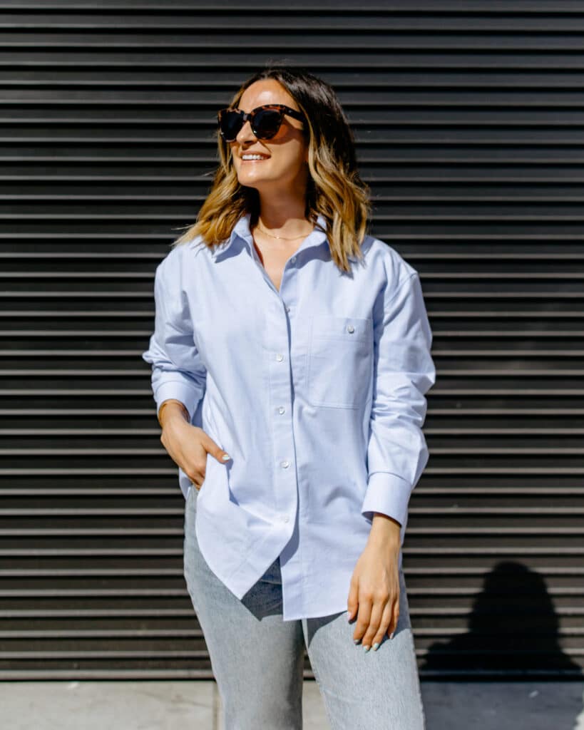 How to Wear a Blue Button Down Shirt