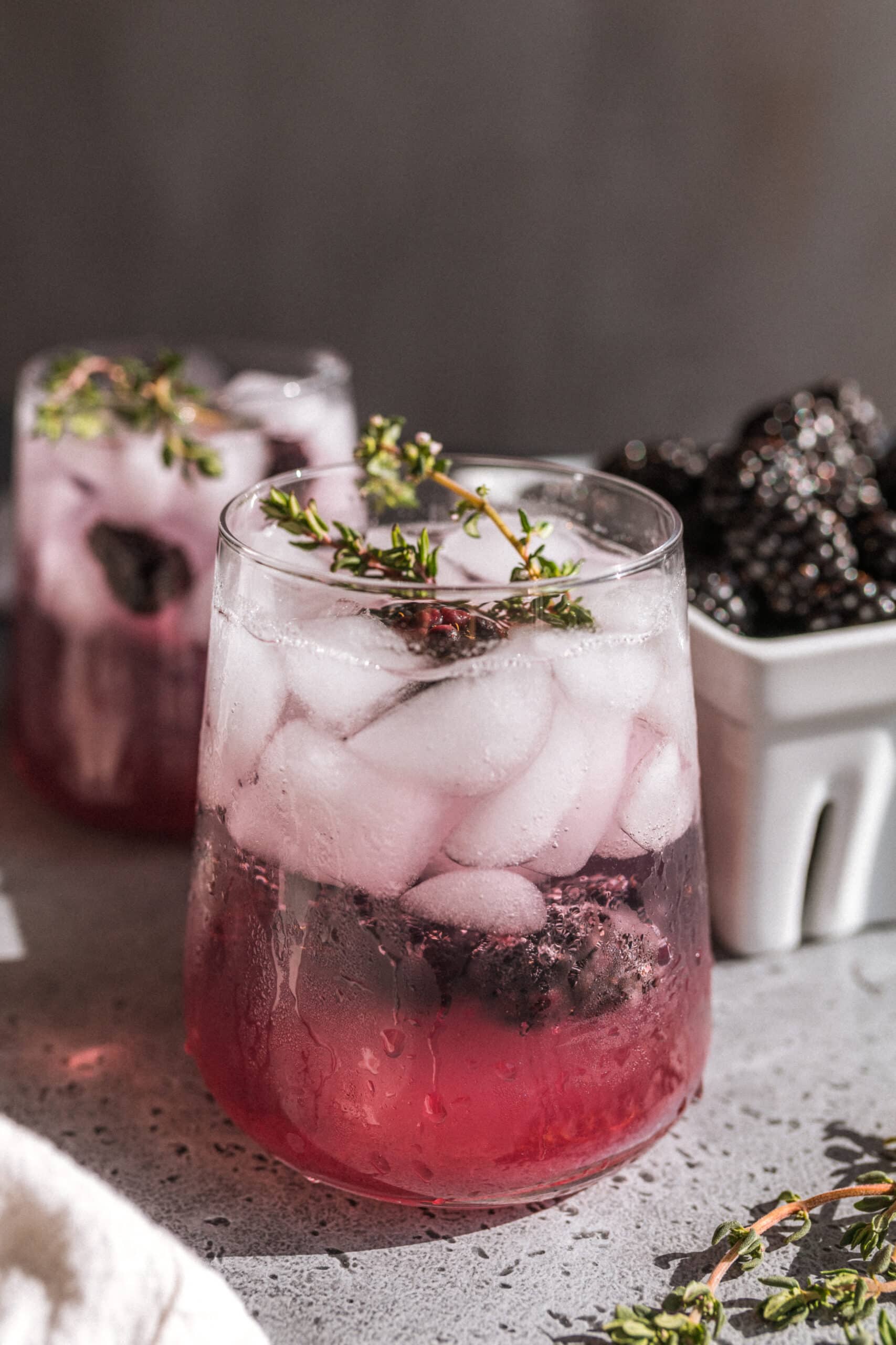 Non-Alcoholic Blackberry Thyme Spritz How to Make a Blackberry Thyme Spritz (Non-Alcoholic Version) | Charmed by Camille
