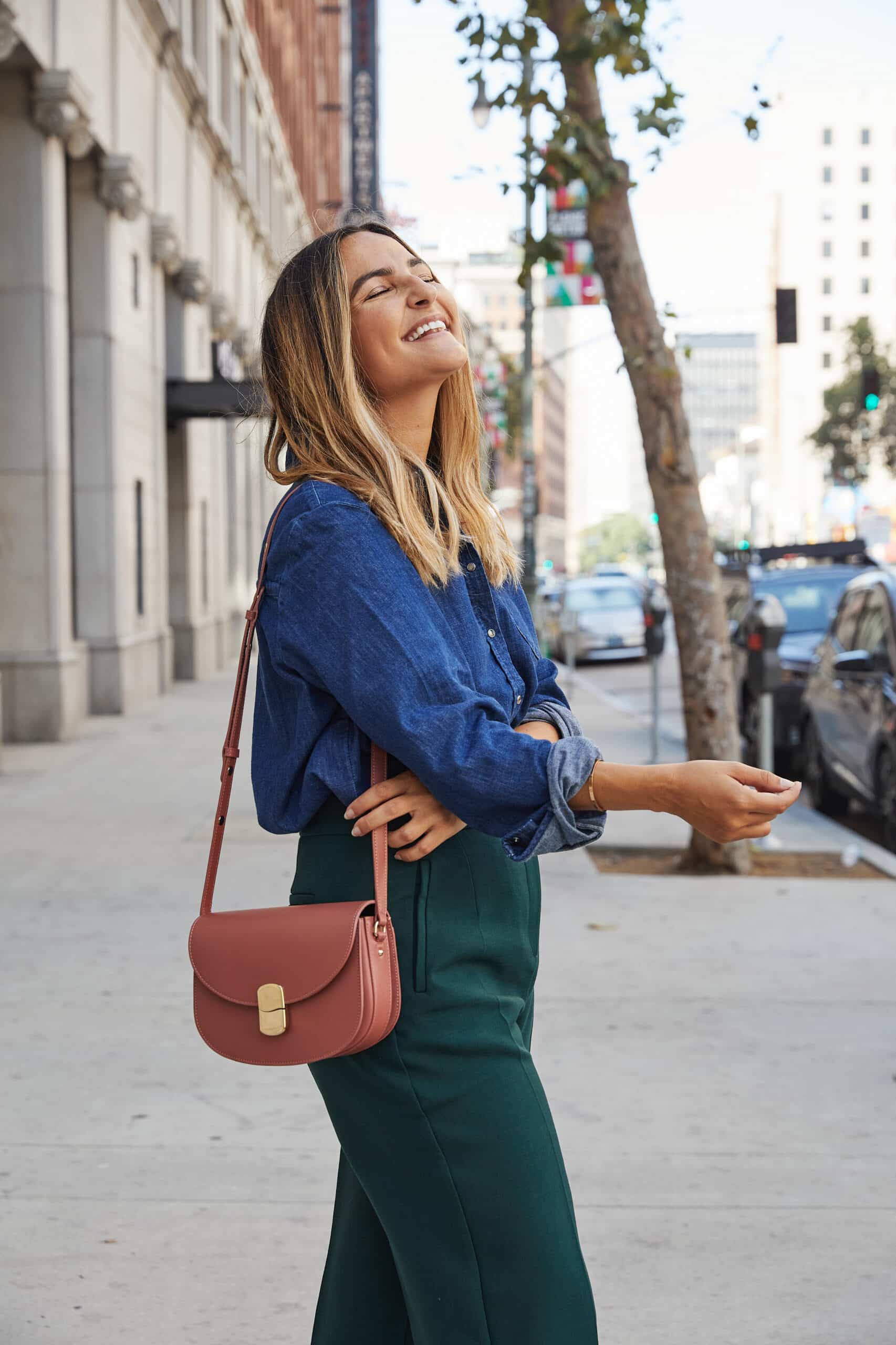 Sezane denim top Sezane denim top