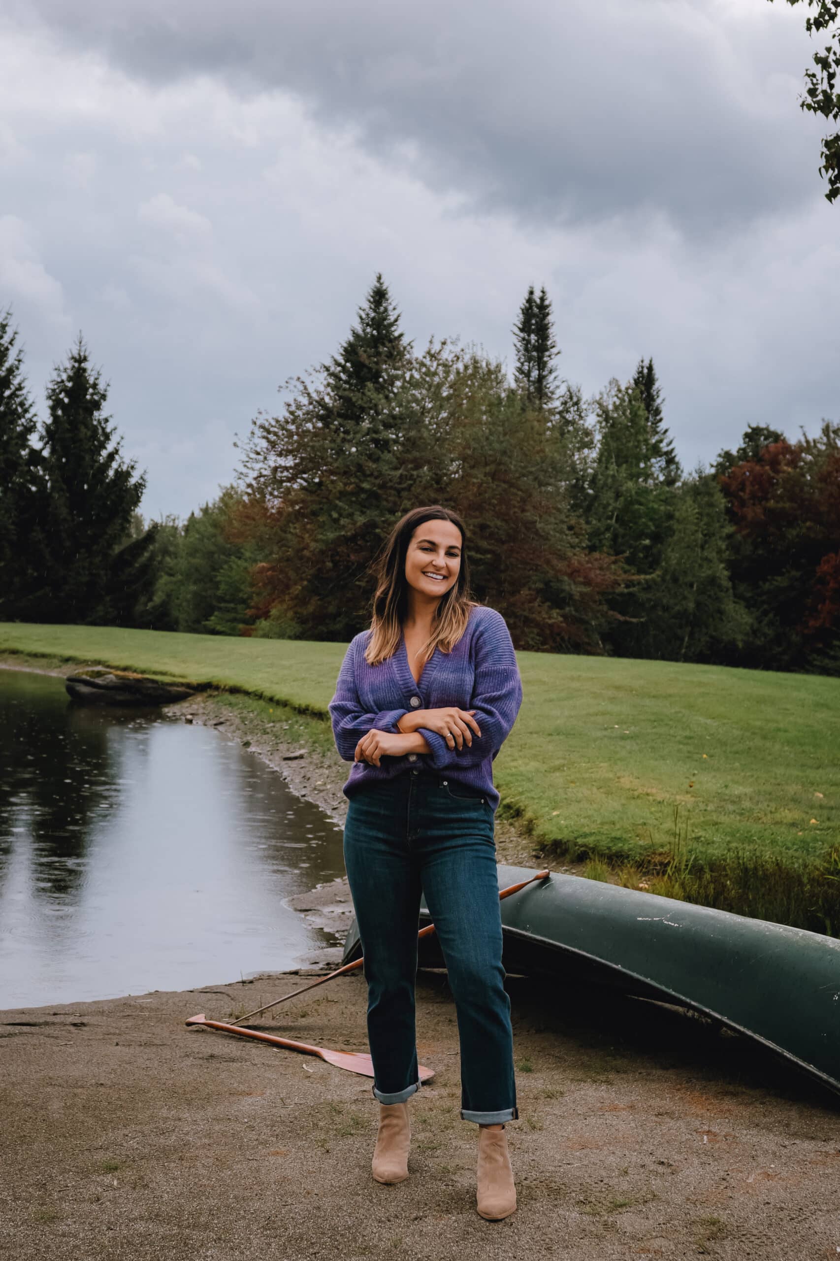 Casual Dinner Outfit for Fall in Vermont