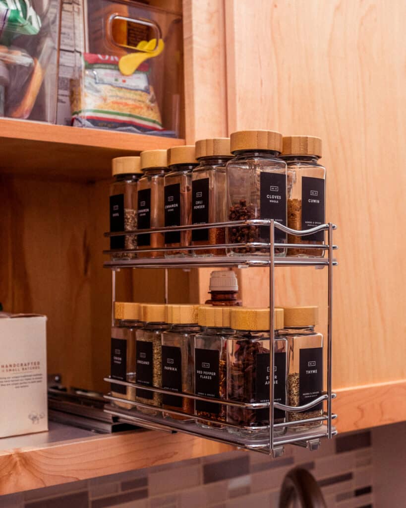 Spice Jar Organization