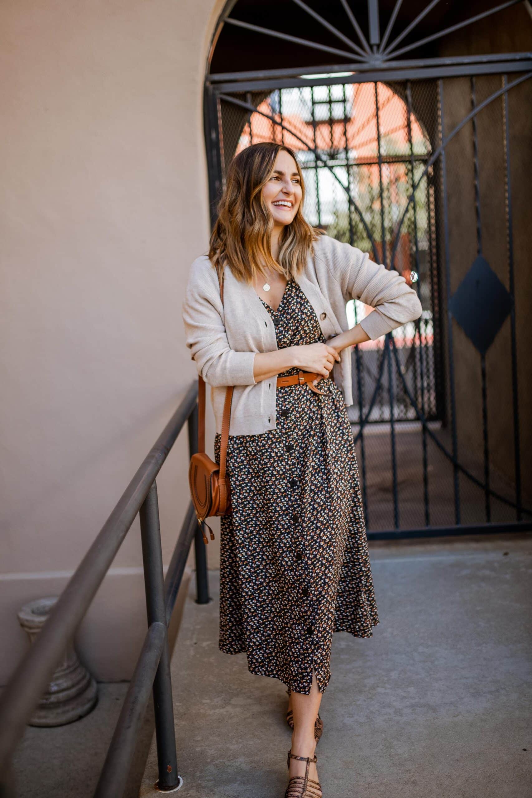 Floral Dress and Cardigan Floral Dress and Cardigan Third Piece Rule