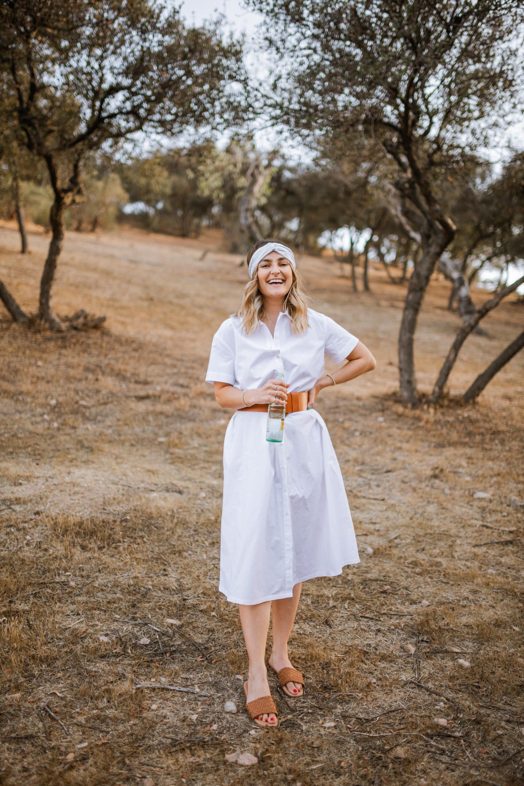 White dress summer fashion White dress summer fashion