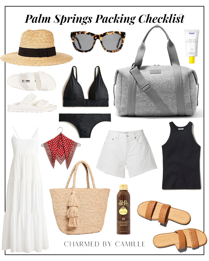Palm Springs Packing Checklist for Summer Palm Springs Packing Checklist for Summer