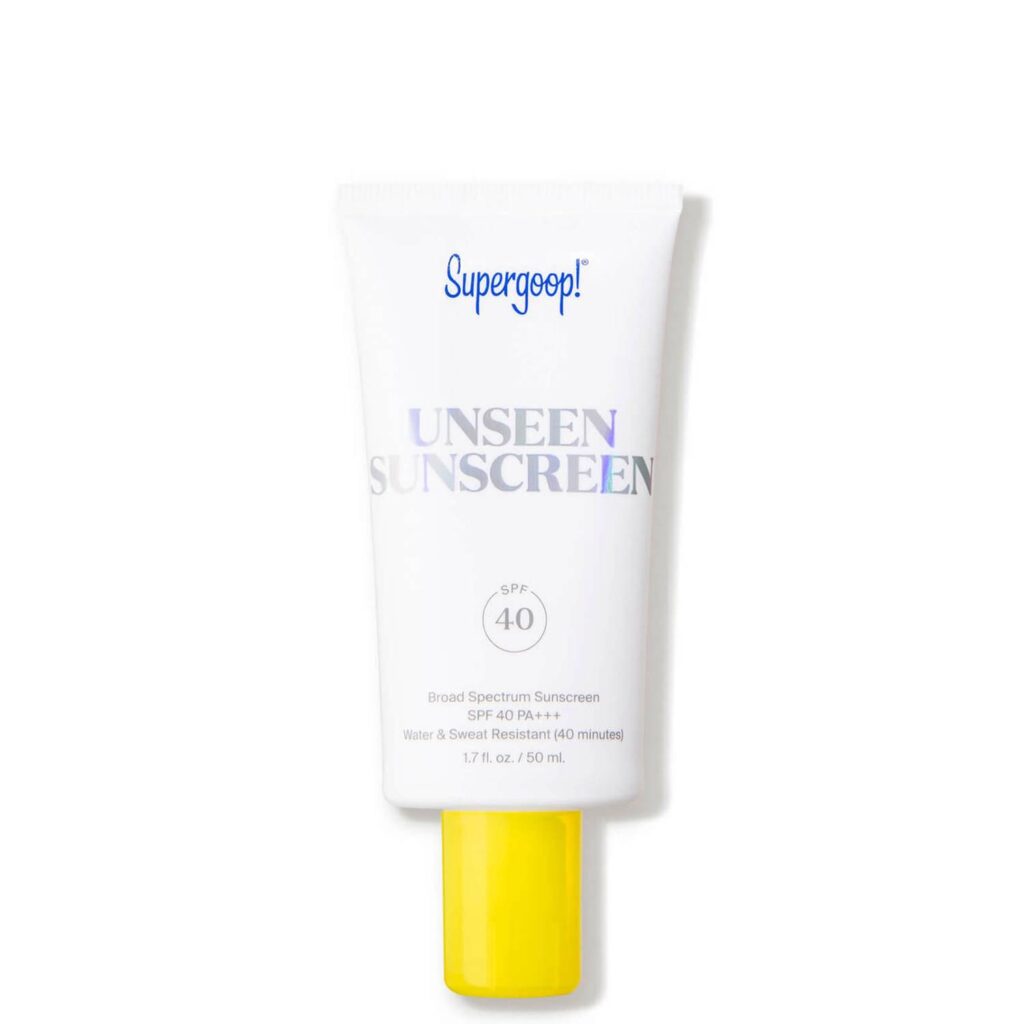 Supergoop Unseen Sunscreen SPF40 Supergoop Unseen Sunscreen | Post Travel Skincare Routine