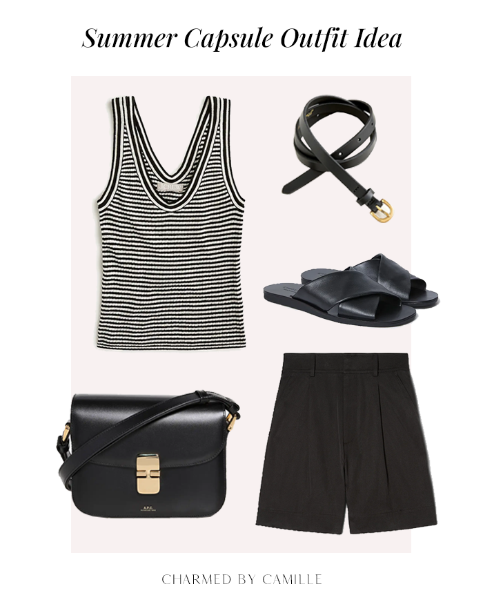 Black summer shorts fashion