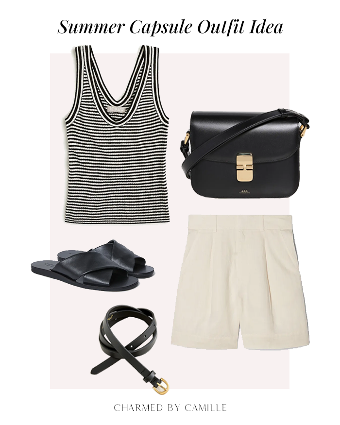 stripe tank with shorts