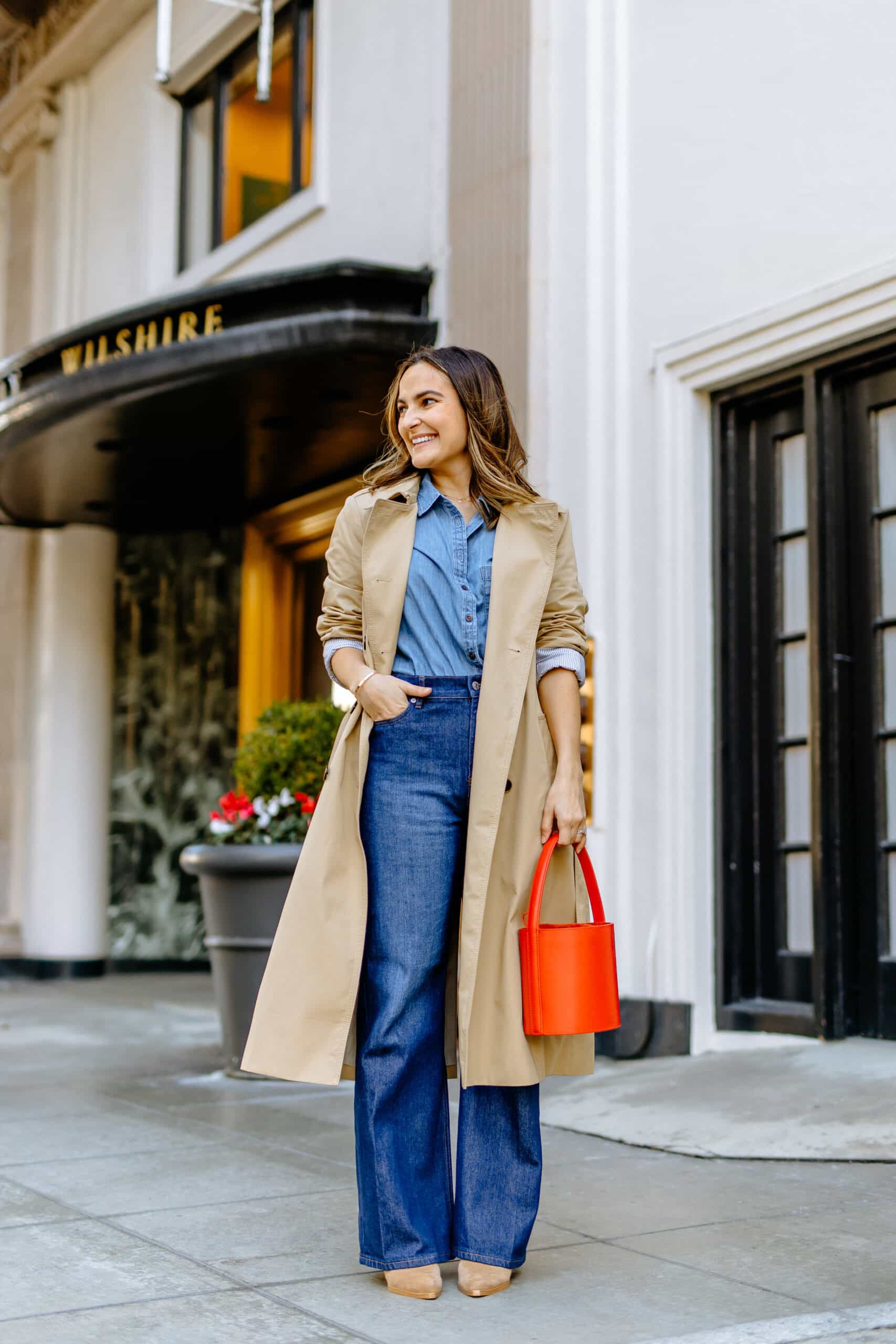denim on denim spring outfit denim on denim spring outfit