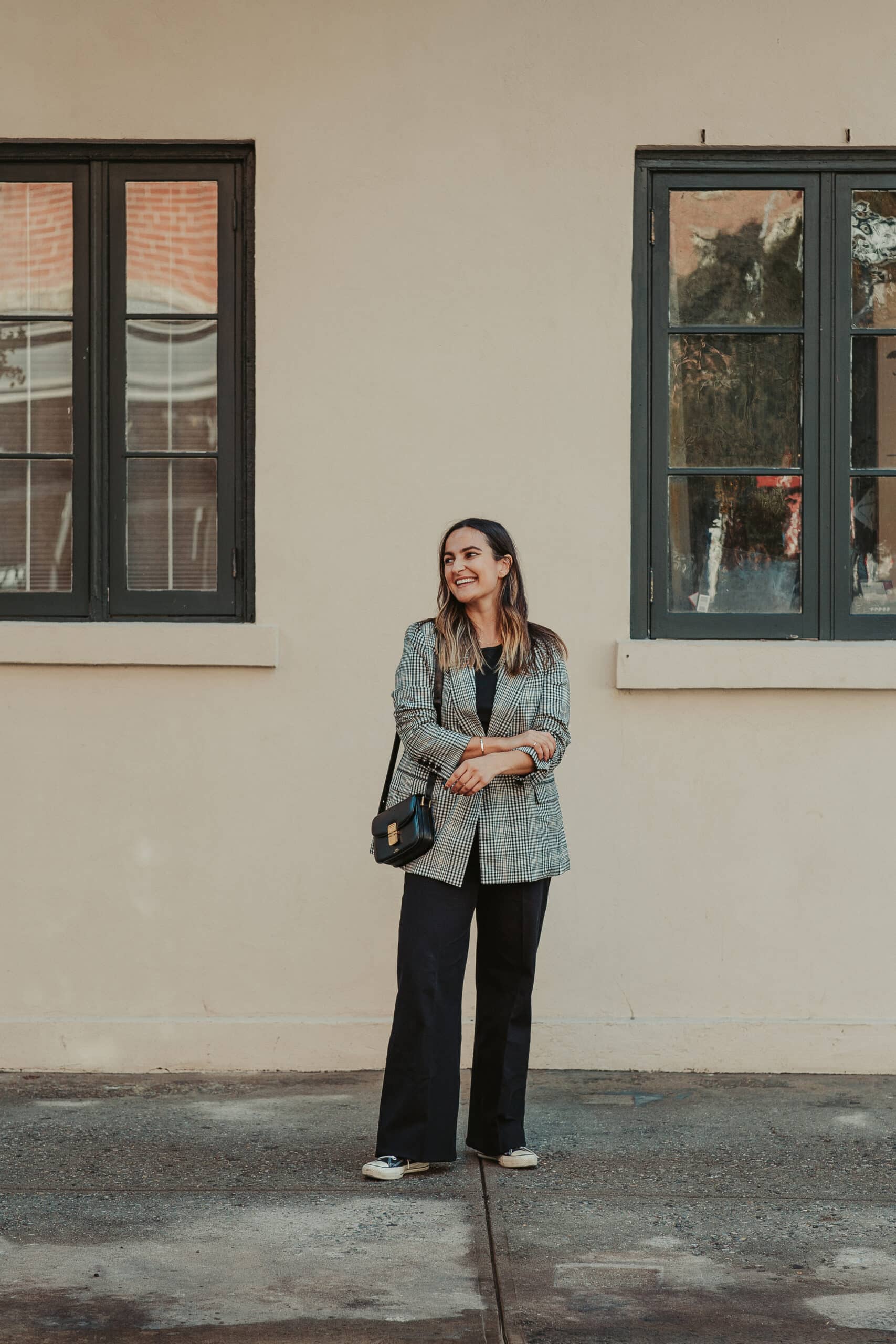 Black Wide Legs Jeans Outfit | Charmed by Camille