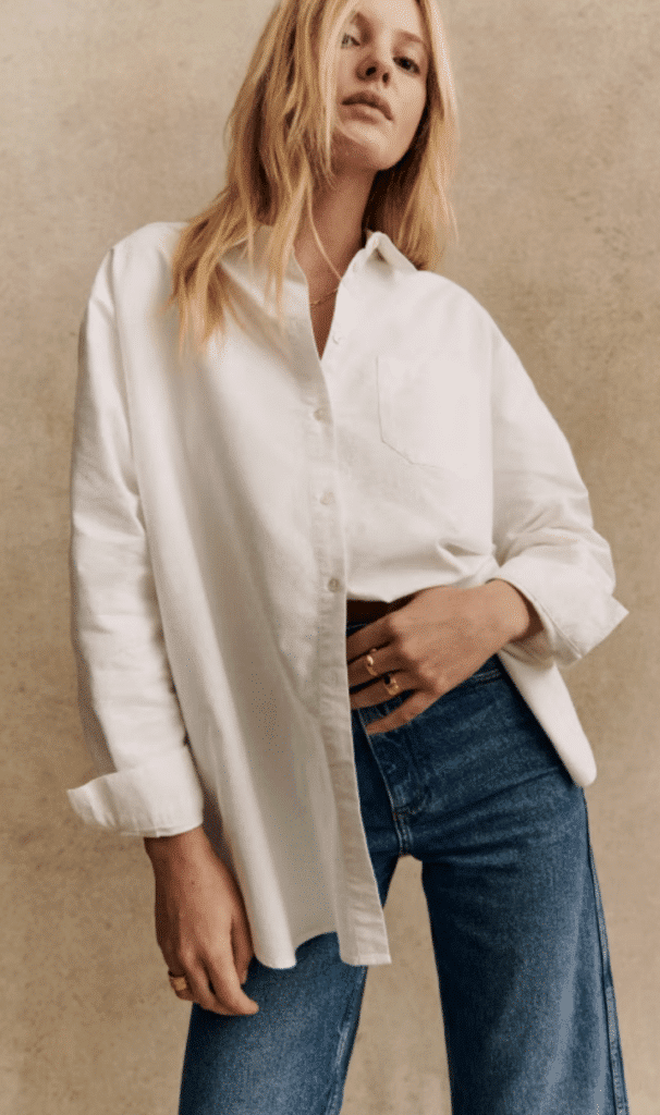 white button down white button down