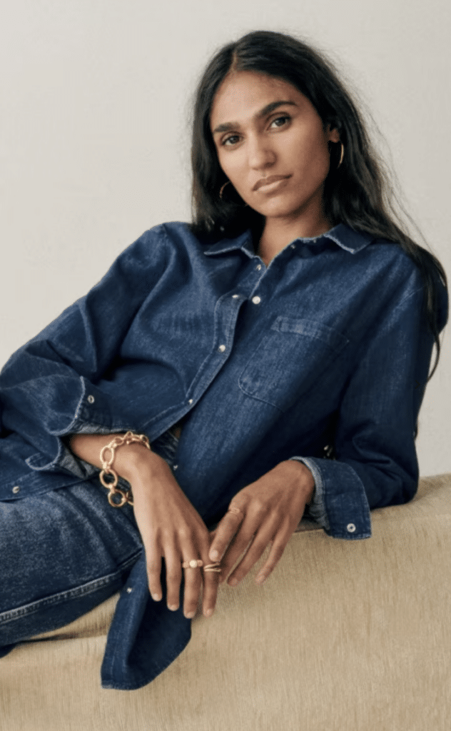 Sezane denim longsleeve Sezane denim longsleeve