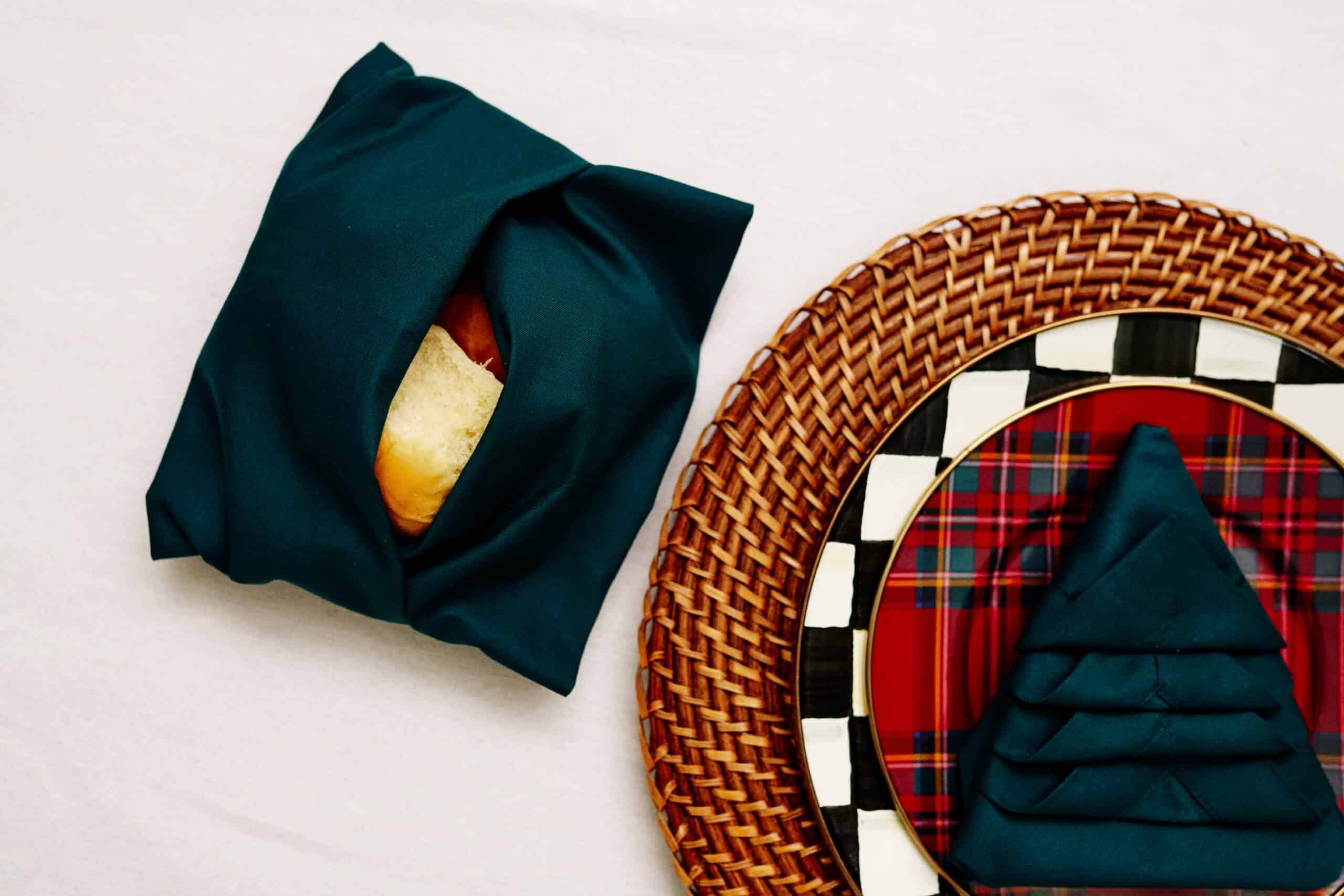 Easy Napkin Folding Ideas, Bread Basket Napkin Fold | Charmed by Camille