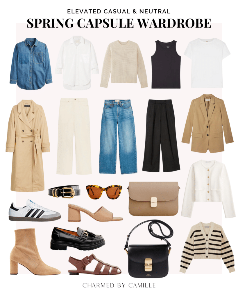 Elevated Casual Spring Capsule Wardrobe 2024