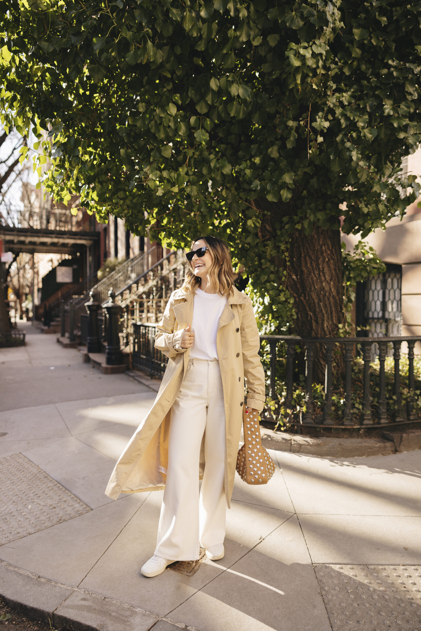 trench coat spring outfit