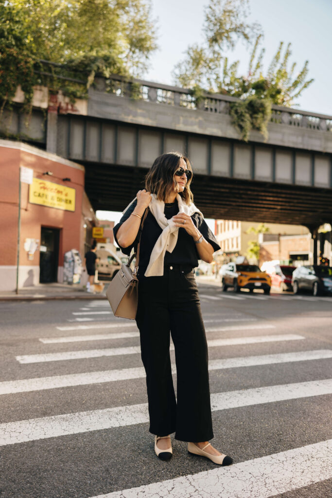 Black Wide Leg Jeans Outfit