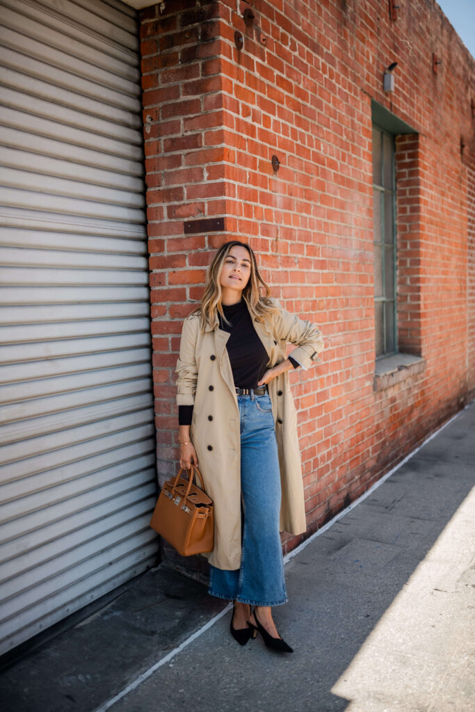 Cropped Wide Leg Jeans and Black Turtleneck