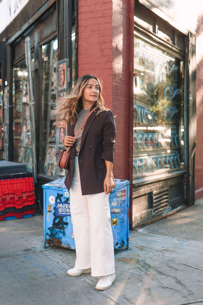 White White Leg Jeans and a Blazer