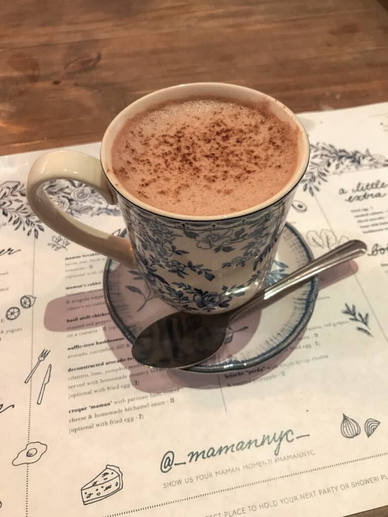 Maman NYC Best Hot Chocolate in NYC