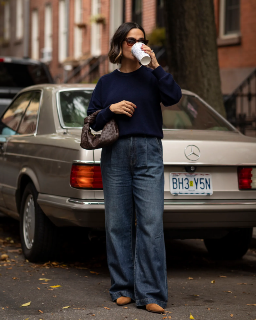 How to Style Wide Leg Trousers