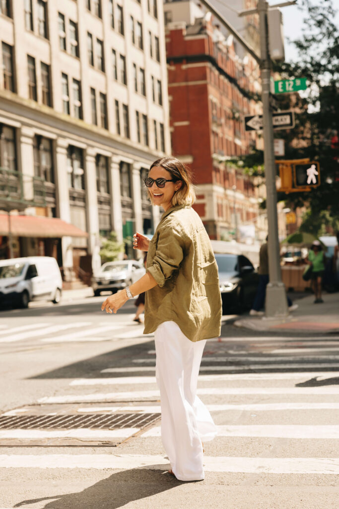 Linen Outfit for Summer in NYC