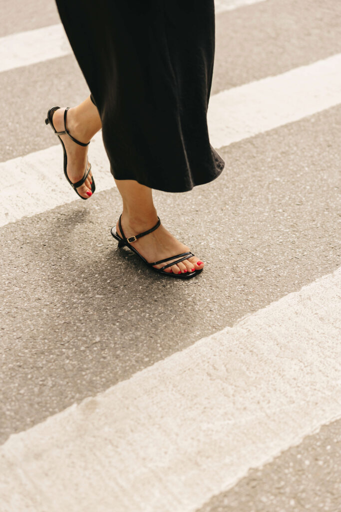 Black Heel Sandals