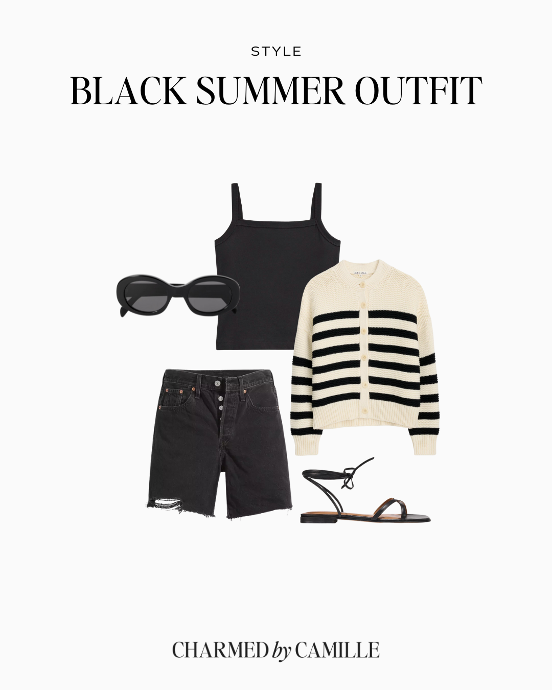 black summer outfit