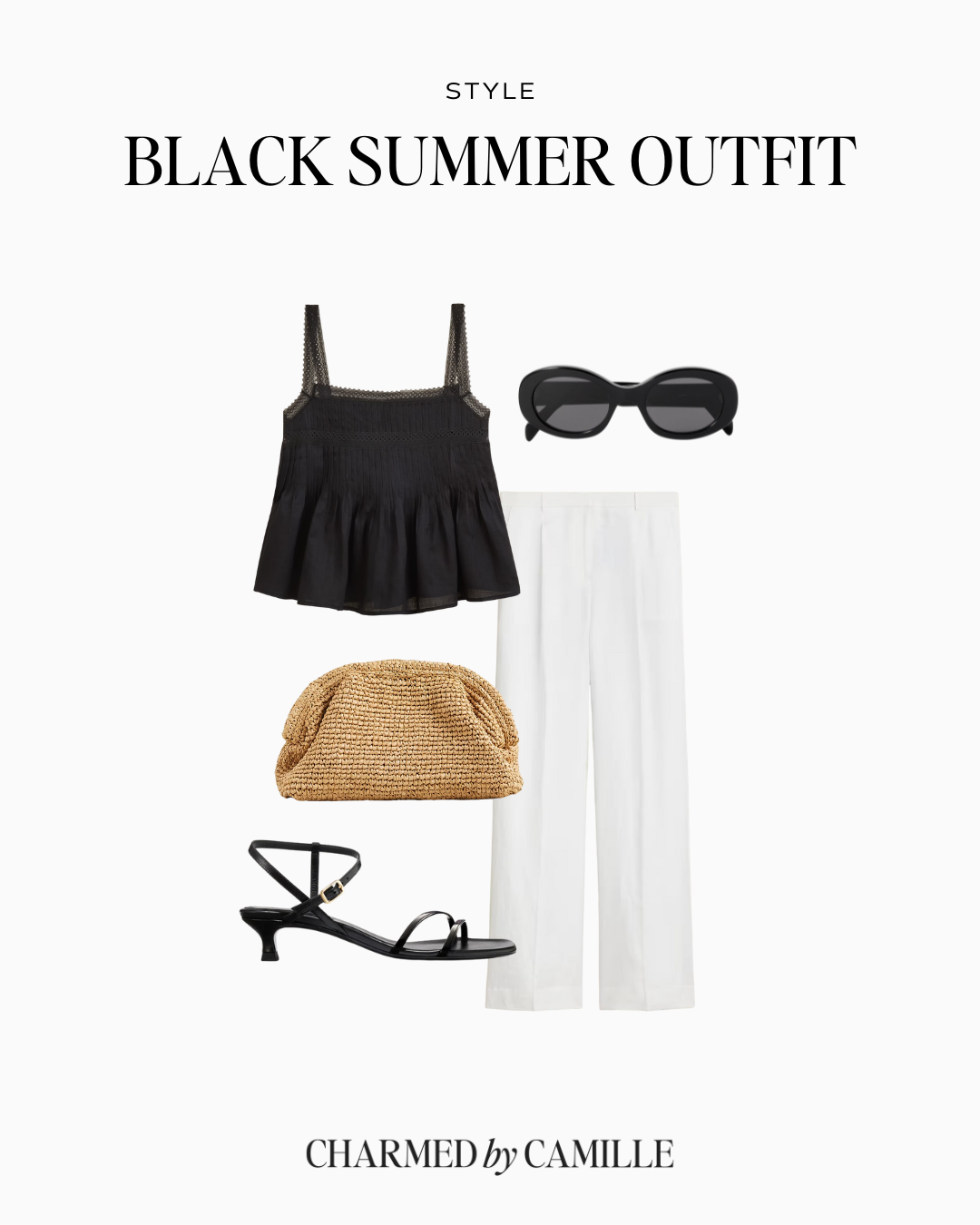 black summer outfit