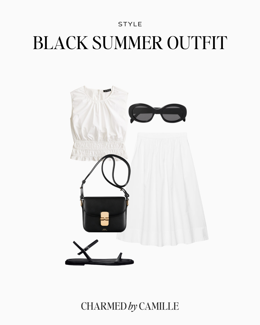 black summer outfit