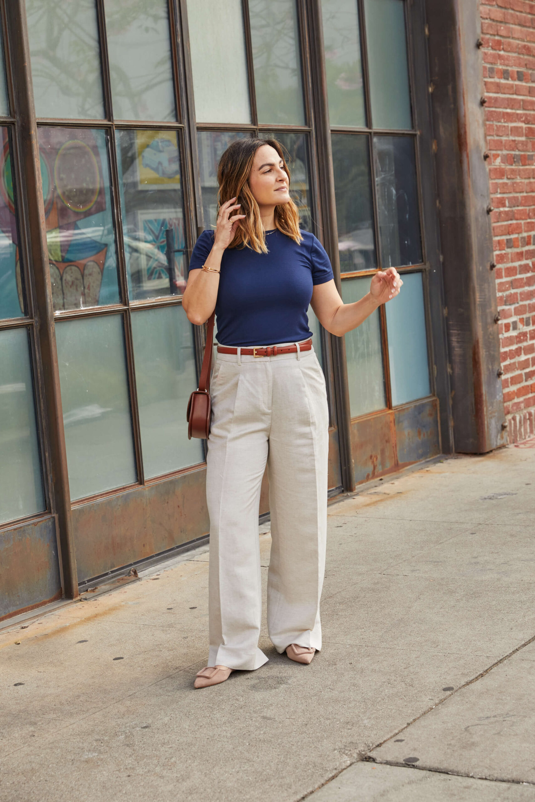Linen Pants and Flats Linen Pants and Flats